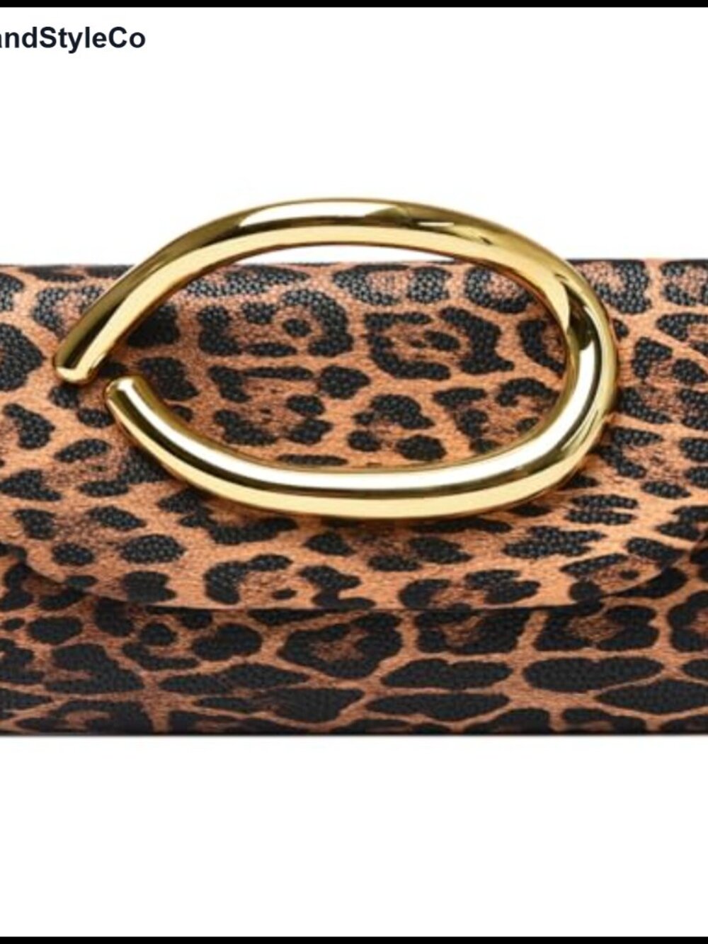 Vegan Leather Evening Clutch with Detachable Gold Chain, Magnetic Closure,